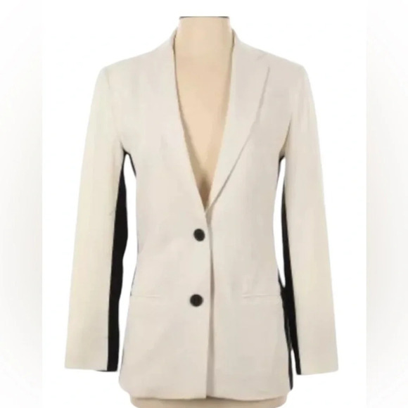 New Narciso Rodriguez For Design Nation White Black Blazer Fall Holiday Attire - Picture 1 of 16